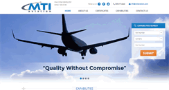 Desktop Screenshot of mtiaviation.com
